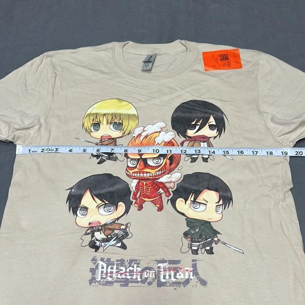 Attack on Titan Unisex Sand color Anime Graphic Tee Size Medium - Picture 5 of 6